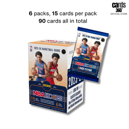 2023-24 Panini NBA Hoops Basketball Trading Card Blaster Box (Regular, Winter)