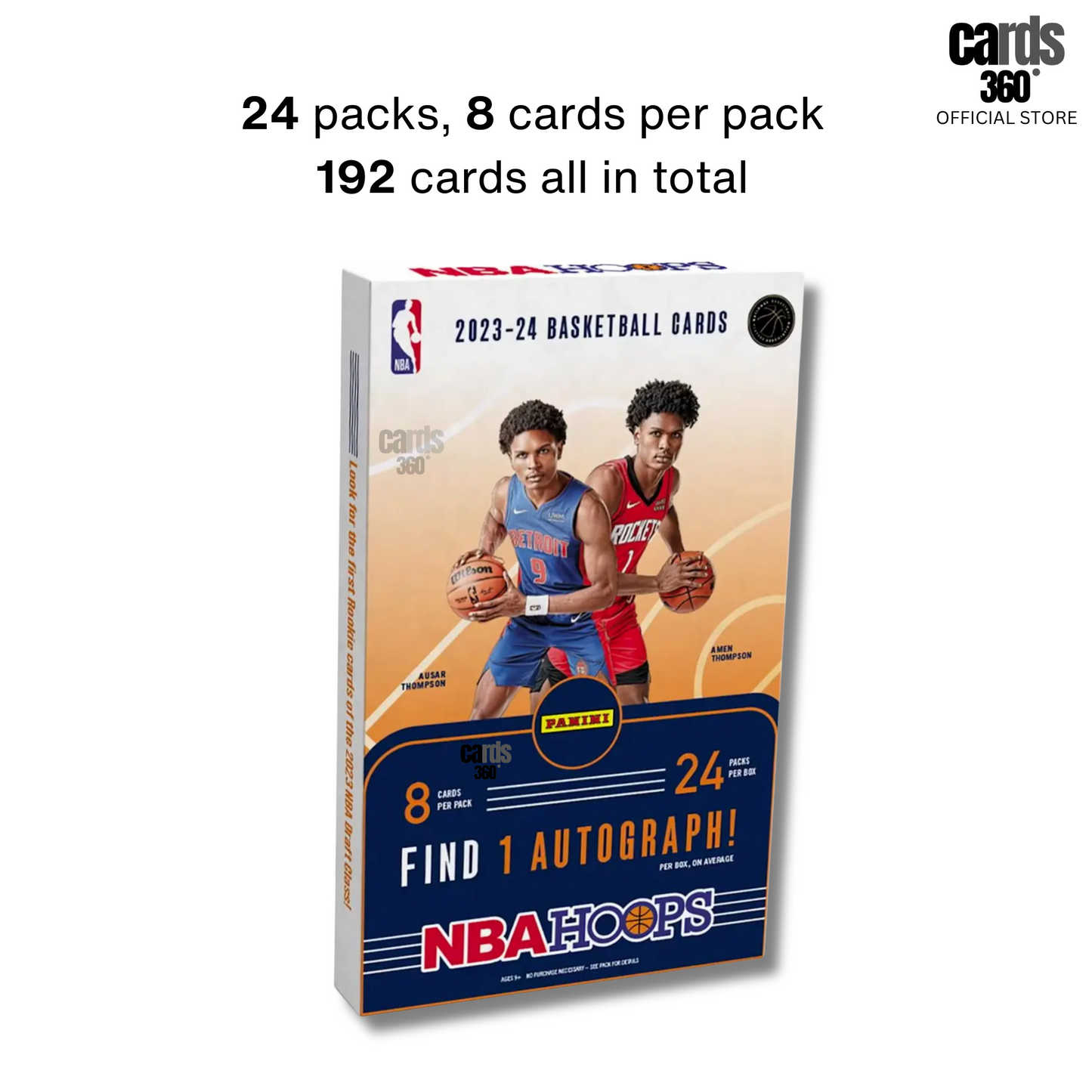2023-24 Panini Hoops NBA Trading Cards Hobby Box