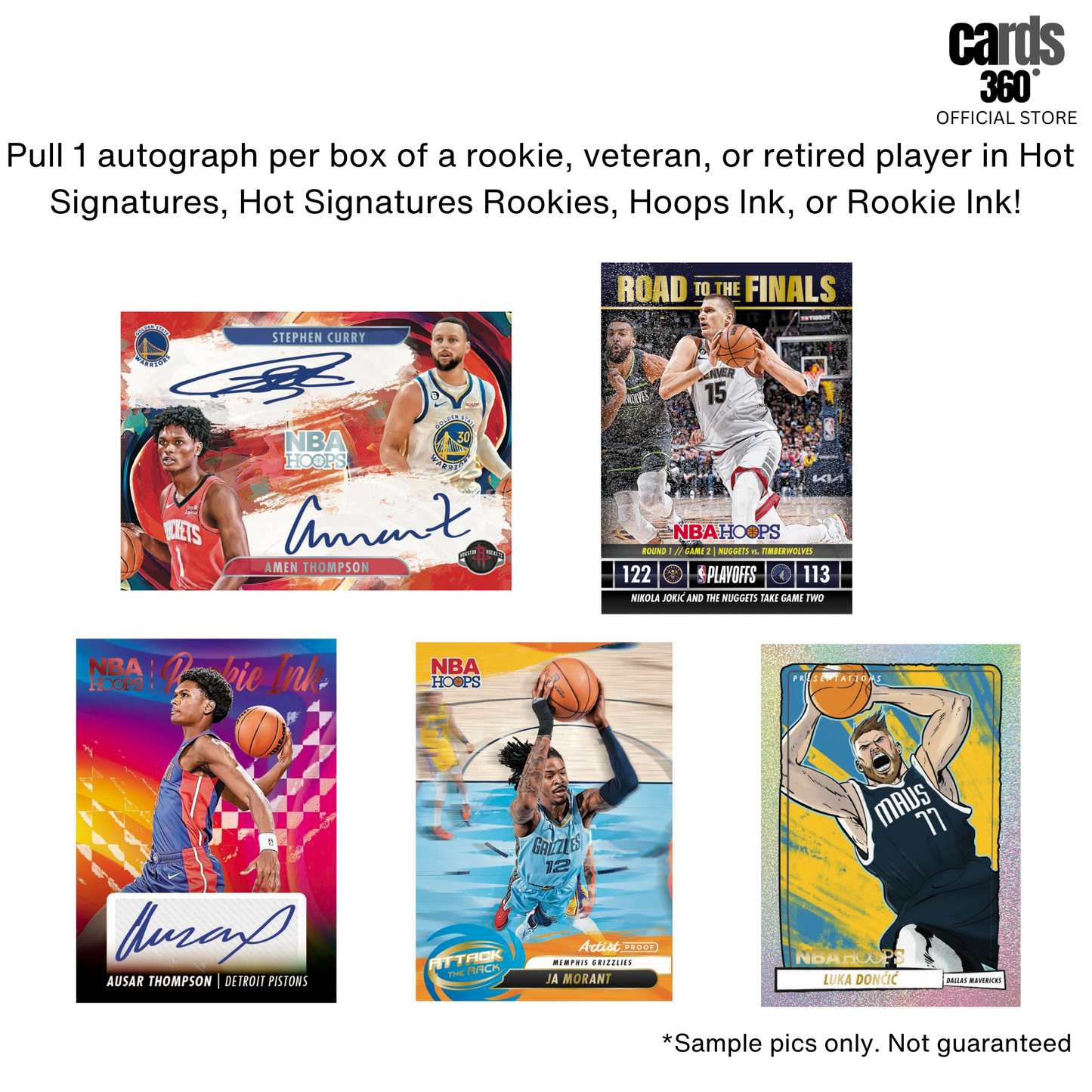 2023-24 Panini Hoops NBA Trading Cards Hobby Box