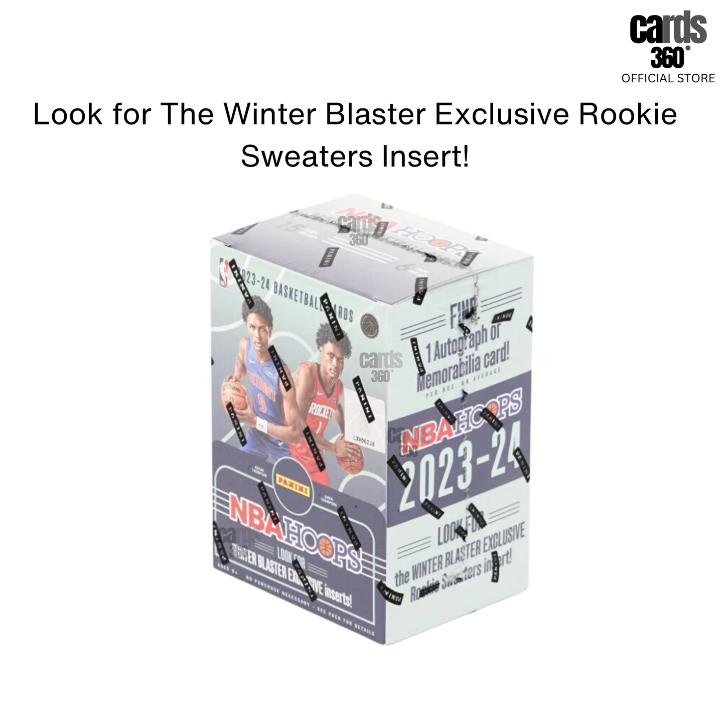 2023-24 Panini NBA Hoops Basketball Trading Card Blaster Box (Regular, Winter)